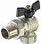 Кран шаровой TIM FM (ВР-НР) 1/2" DN-15 PN40, американка, с удлинителем, черная бабочка никель [18/72]