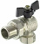 Кран шаровой TIM FM (ВР-НР) 1/2" DN-15 PN40, американка, с удлинителем, черная бабочка никель [18/72]