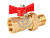Кран шаровой ГАЛЛОП FM (ВР-НР) 1/2" DN-15 PN16 ПРАКТИК 132, американка, с удлинителем, бабочка латунь [1/70]